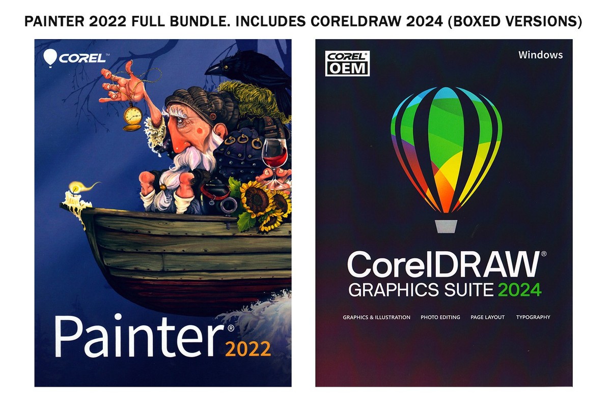 Corel Painter 2022 Bundle, includes CorelDRAW Graphics Suite 2024