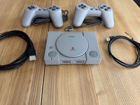 Sony PlayStation Classic Mini Console SCPH-1000R w/controllers & cables &ndash; Tested