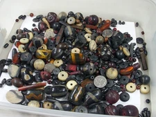 2 Pounds Assorted Shapes and Sizes India Handmade Horn Beads Bulk Lot (YP-9) ⭐