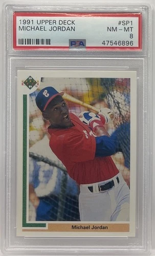 MICHAEL JORDAN 1991 Upper Deck #SP1 PSA 8 NM-MT Chicago White Sox Baseball