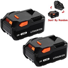 2-PACK 6.0Ah For Ridgid 18V Lithium-ion Battery R840083 Rigid 18 Volt R840087