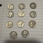 1939-1944 Mercury Dimes - Lot Of 11