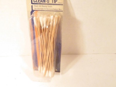 CLEAN-O-TIP - PACKAGE OF 5 1/2'' Q-TIPS FOR MAINTENANCE- NEW- S31SS