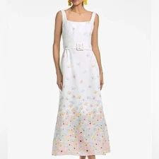 Sachin + Babi Bryce Dress T's Watercolor Floral Belted 12