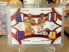 2024-25 Panini Flawless Lebron James Bronny James Jr. Reaves Quad Patch Red /15