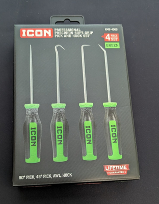 #ad #ad Green New Icon Professional Tools Precision Soft Grip Pick Green Mini Pick Set $36.99