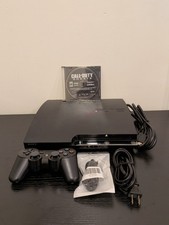 Sony PlayStation 3 PS3 Slim Console With Controller  Cords Tested Working