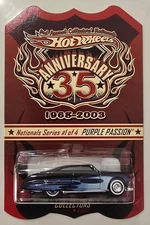 HOT WHEELS 3RD ANNUAL NATIONAL 35TH ANNIVERSARY  PURPLE PASSION #1763
