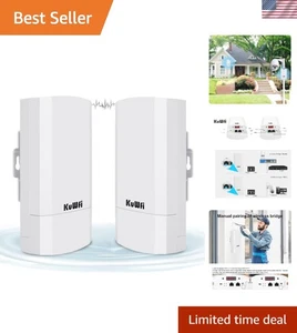Haute performance 2-Pack Pont sans fil - Extérieur 300Mbps WiFi Kit pour Starlink