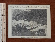 Cliveden Taplor Bucks England Lady Astors Home Boston Evening Transcript 1920