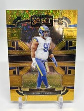 2023 Panini Select - Kobie Turner LAR - Gold Disco Prizm RC #/10