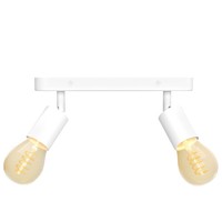 Awora Deckenstrahler 2 Flammig Mit Retro E27 Globe Led Warmweiß Spot Deckenlampe