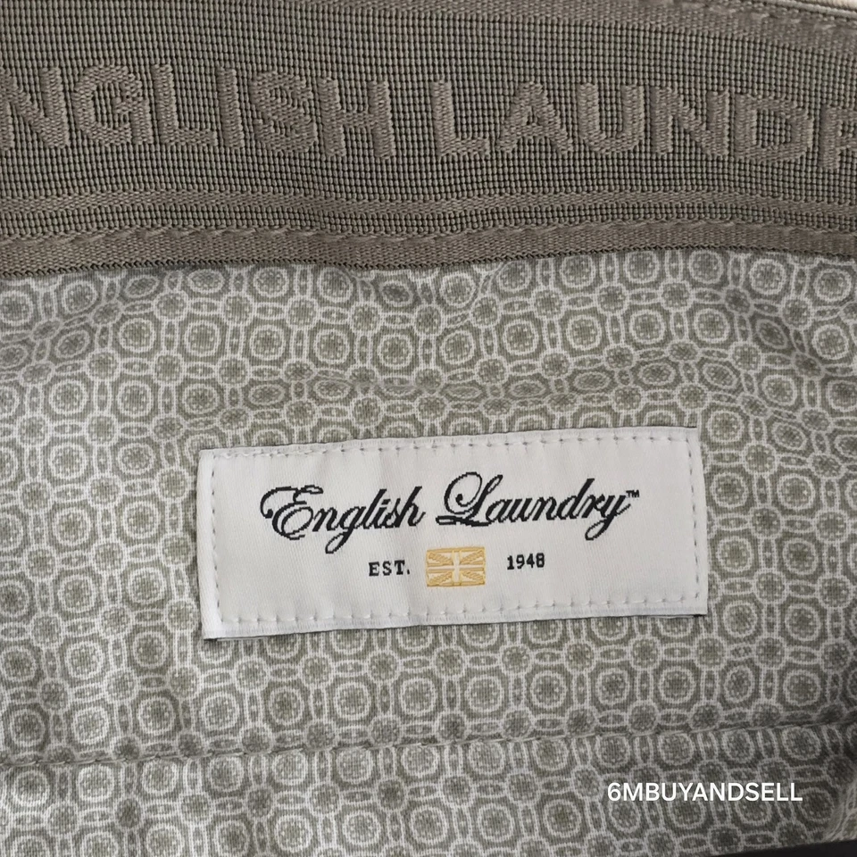 Calça de golfe masculina English Laundry 1948 algodão stretch cáqui chino wear 36x32 - Imagem 3 de 4