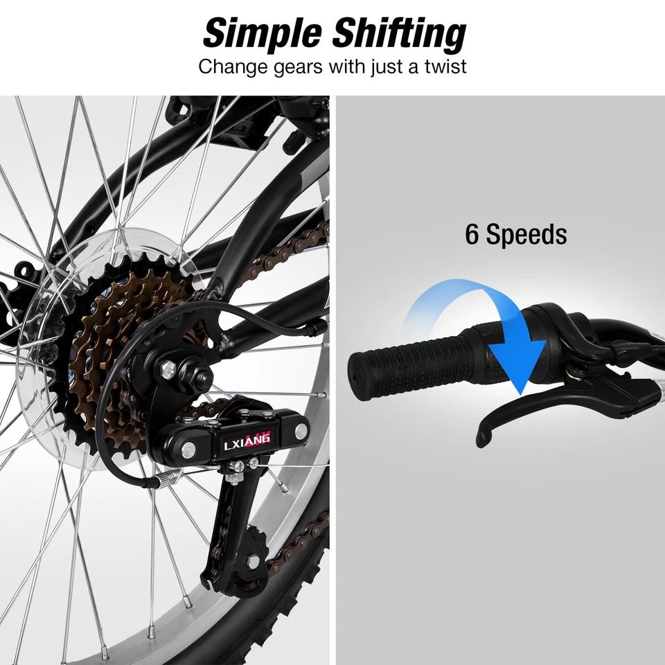 Bicicleta de Montaña para Niños, Bicicletas para Niños de 20 Pulgadas para Niños de 6 a 10 Años Niñas con... Foto 3 de 4