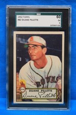 1952 TOPPS # 82 Duane Pillette SGC 60 EX 5 # 1375937-122  St. LOUIS BROWNS !!!