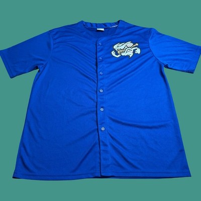Omaha Storm Chasers Baseball Jersey XL Button Down Graphic Sports Fan 2 Sided