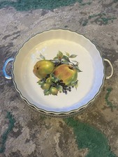 Vintage Mayell Quiche / Flan Dish on Queen Anne Silver Plated Serving Tray NEW