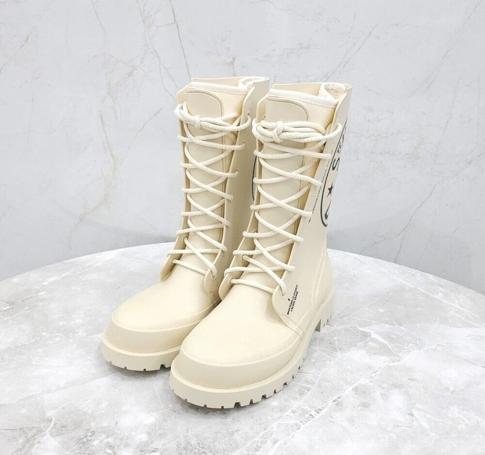 Bottes en caoutchouc à lacets logo Dior Camp SKU 38 132453224