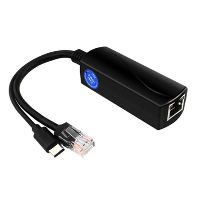 USB Type C Active PoE Splitter 5V Power Over Ethernet for Raspberry Pi 4 4B B