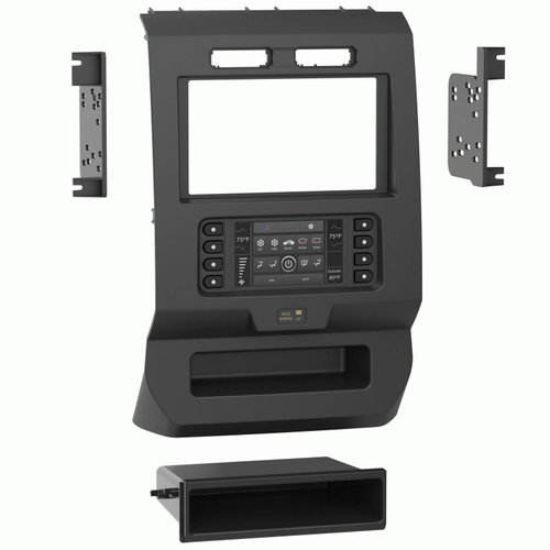 METRA 99-5834CH STEREO TURBOTOUCH DASH KIT for 2015-2022 FORD F-150/250/350/450 - Picture 1 of 3