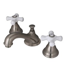 Kingston Brass Royale KS5568PX Two-Handle 3-Hole Deck Mount Faucet in Nickel