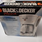 Black & Decker Smart Brew 5 Cup Coffee Maker Model White DCM500 New Vintage 