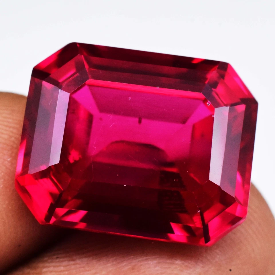 27.00 Ct Natural Blood Red Mozambique Ruby CERTIFIED Flawless Loose Gemstone - Image 2 of 4