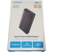 Anker PowerCore Power Bank 20,000mAh, 15W - Black