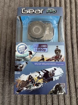 Gear Pro Full HD 1080p Hi-Res Digital Camera/Camcorder Touch Screen GDV285 Blue