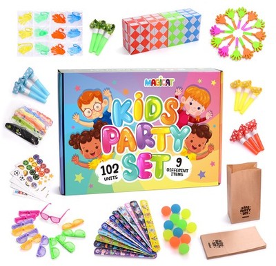 Mitgebsel Kindergeburtstag Party Set I 102 Teile I Mitgebsel Weihnachten I Gi...