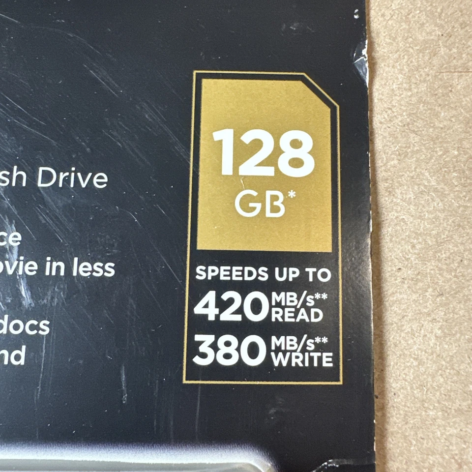 Sandisk 128Gb Extreme Pro Usb 3.2 Solid State Flash Drive - Up To 420M Personal  - Image 3 of 4