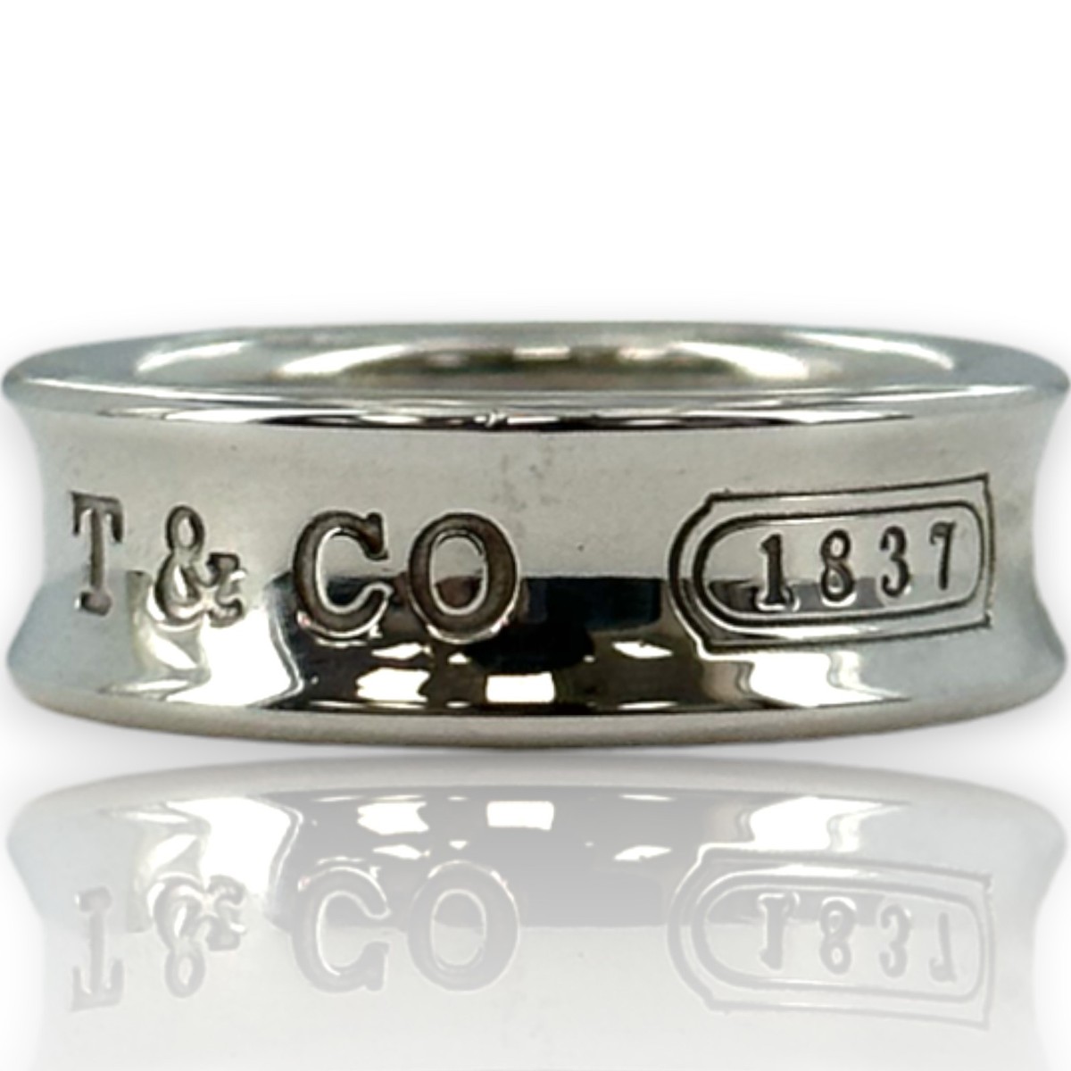 Vintage 1997 Tiffany & Co 1837 Collection Medium 6.8m Thick Band