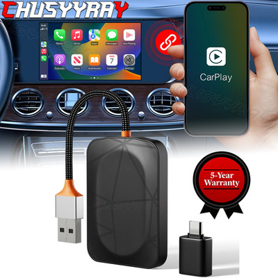 2026 USB Wireless CarPlay Adapter For iPhone Apple Wireless Dongle Plug ＆ Play