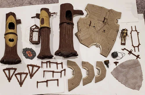 Vintage Star Wars ENDOR Playset Ewok Village COMPLETE 1983 ROTJ Kenner Jedi