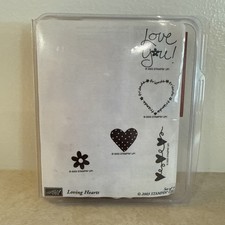 Stampin' Up RUBBER STAMPS 2003 LOVING HEARTS