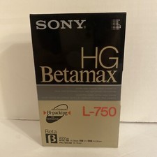 SONY HG BETAMAX L-750 NEW FACTORY SEALED BLANK TAPE