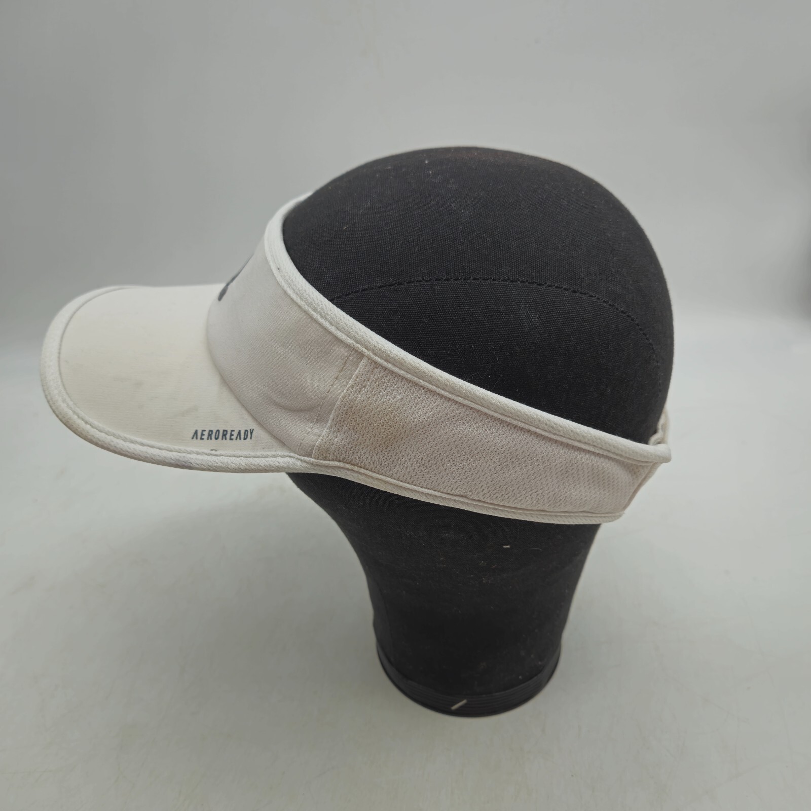 Adidas Strapback Visor Hat Cap White Aeroready Go… - image 4