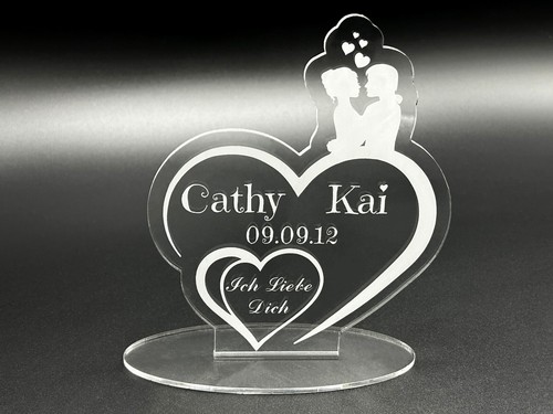 ❤ Aufsteller mit Gravur Personalisiert Tischaufsteller mit Wunschtext Unendlich❤ - Bild 7 von 15