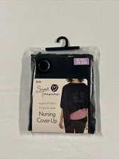 Secret Treasures Nursing Cover Up Black Stretch - Size: XL -3XL - NIP