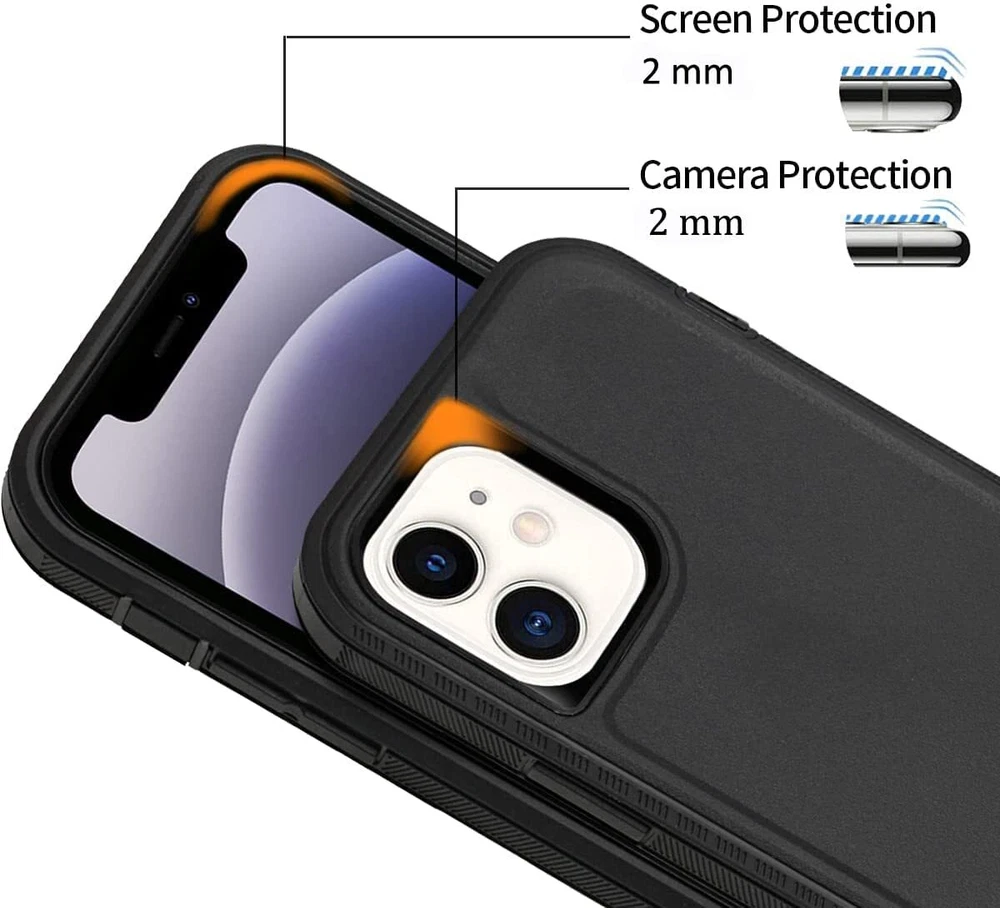 Ultra-Durable Shockproof Phone Case for iPhone 15 Pro Max 14 13 12 11 XR 8 7 Plus