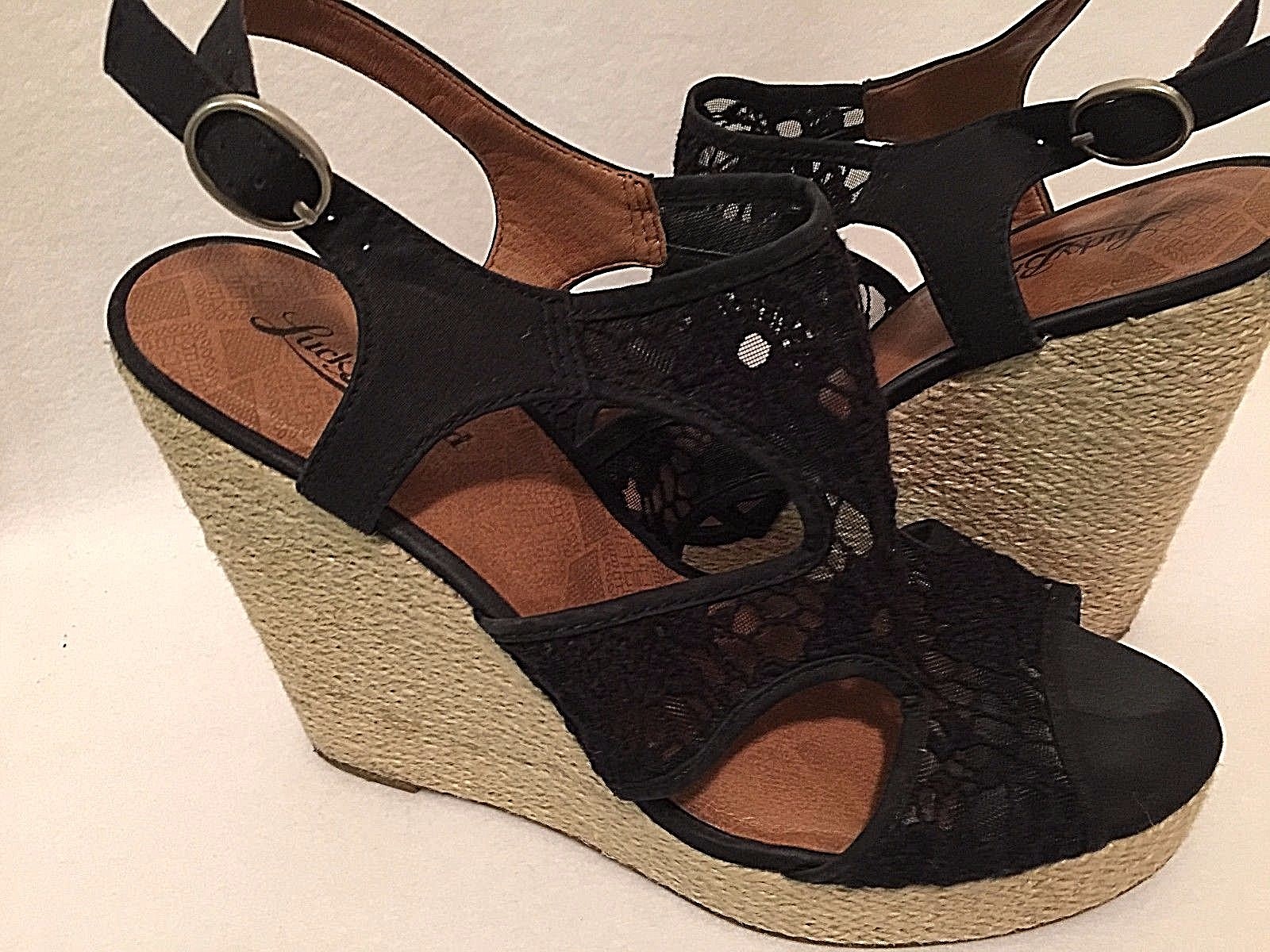 lucky brand wedges black