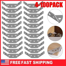 Lot Universal Furniture Corner Connector Stainless Steel Angle Corner Brackets