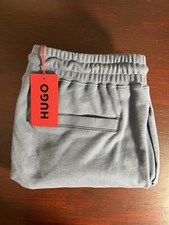 Size 2XL Hugo Boss Red Label Men's Blue Red Hot HUGO Joggers Track Sweat Pants