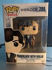 Sherlock with Violin 289 Funko Pop! Television Vinyl Figure in open box