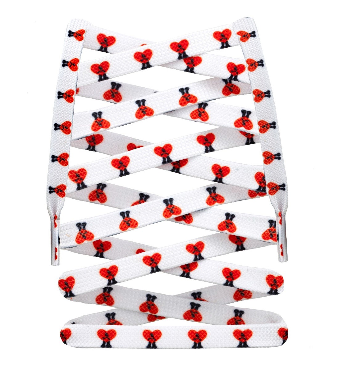 Premium Flat Sublimated Printed Bad Bunny Heart Shoe Laces | eBay