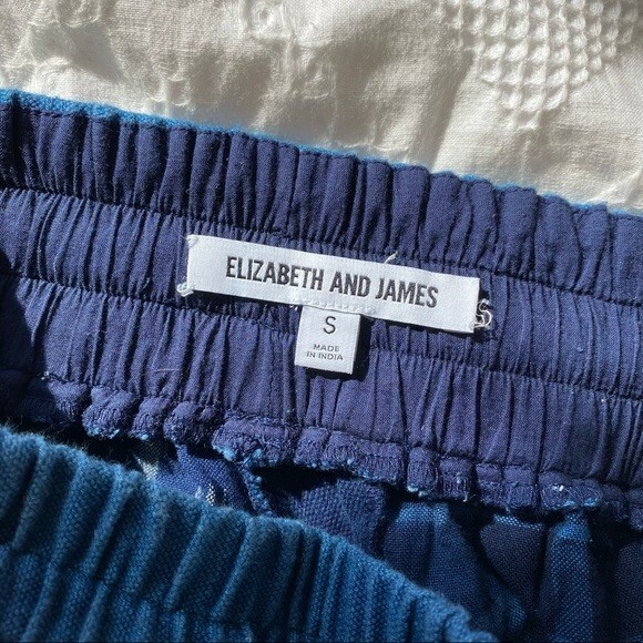 Elizabeth and James Indigo Patchwork Pants Size S… - image 7