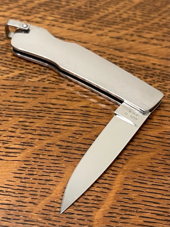 Cuchillo Plegable Moki Pearl Inlay 2.5" Lockback AUS8 Foto 3 de 4