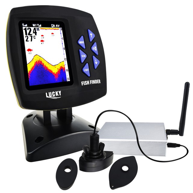Ff918cwls Wireless Operation Echo Detecting Fish Finder 980 Feet Detector Gn For Sale Online Ebay