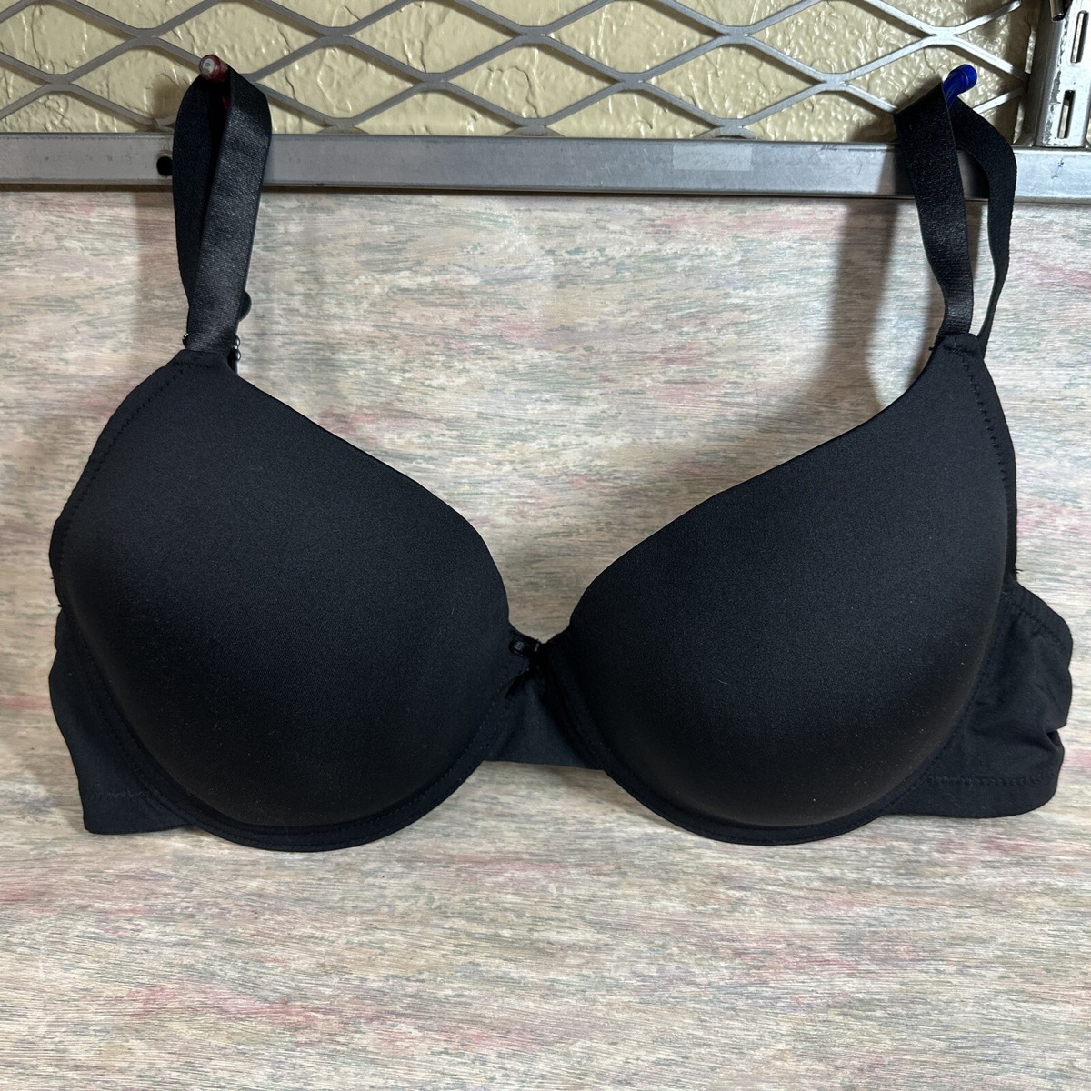 Kmart/Sears RN 42000 Black Underwire Padded Bra Size 44 D
