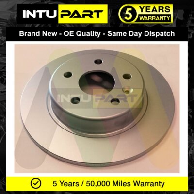 Fits Opel Astra 2015- Vauxhall Astra 2015- Intupart Rear 1x Brake Disc #1